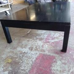 ローテーブル　座卓黒　傷ありの画像