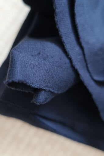 ウエス用　布　ニット生地　黒　3ｍ