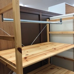 無印良品 MUJI パイン材ユニットシェルフ ワードローブ 売ります！