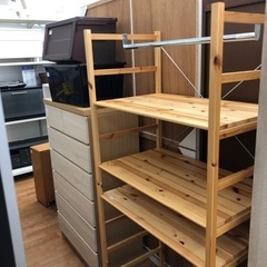 無印良品 MUJI パイン材ユニットシェルフ ワードローブ 売ります！