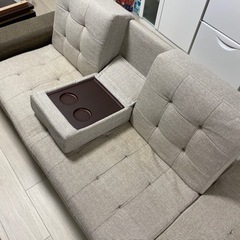 ニトリ　ソファーベッド　収納引き出し付き　訳あり