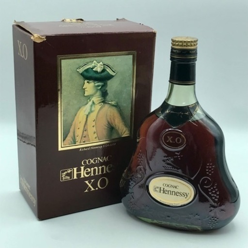 m1124501 Hennessy XO ヘネシー コニャック 金キャップ グリーンボトル COGNAC 古酒 洋酒 700ml 未開封 人気商品 ブランデー 中古品