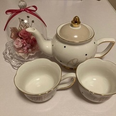 Francfranc ティーセット＆プリザーブドフラワー