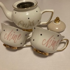 Francfranc ティーセット＆プリザーブドフラワーの画像