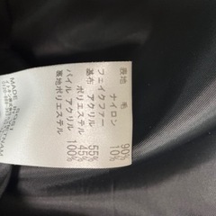女の子用コート　ELLE  PETITE  ブラックコート　140cmの画像