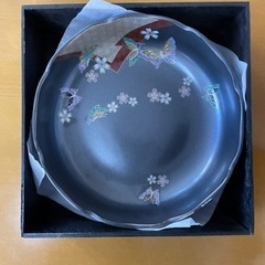 大皿　蝶の都　盛鉢【新品、未使用】の画像