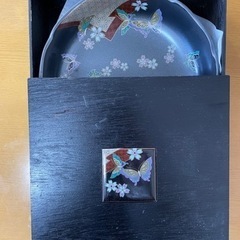 大皿　蝶の都　盛鉢【新品、未使用】の画像