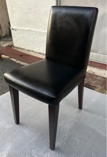 【8脚セット】業務用 木製 ブラック ダイニングチェア アンティーク 椅子 居酒屋 飲食店 ウッドチェア カウンターチェア 店舗用品 大阪発