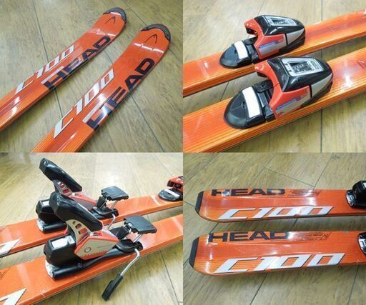HEAD 142cm カービングスキー C100 POWER JACKET ビンディング付き板 ヘッド 札幌市 厚別店