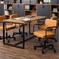 オフィス　テーブル　デスク　会議　商談　ミーティングの画像