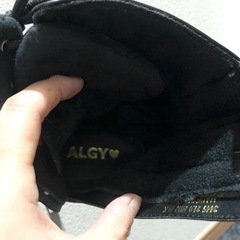 ALGYのブーツ　黒　20㎝の画像