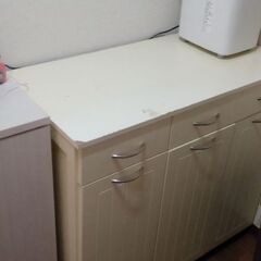 大容量ダストボックス　キッチンラック　キッチンカウンター