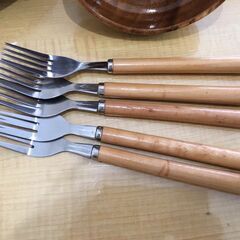 新品未使用　木製サラダボウルセット＆wooden spice basket　Ｌ-178の画像