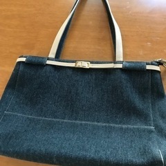 【値下げ・美品】デニムトートバッグの画像
