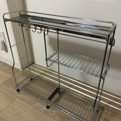 ニトリ　コンロ横　ラックの画像