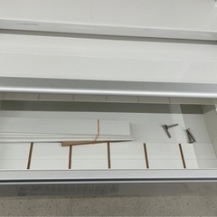 大容量　キッチン収納棚　ホワイトの画像