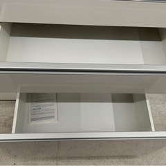 大容量　キッチン収納棚　ホワイトの画像