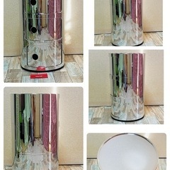 Kartell クローム メタリックコンポニ 3段
