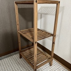 【取引中】木製ラック　2段