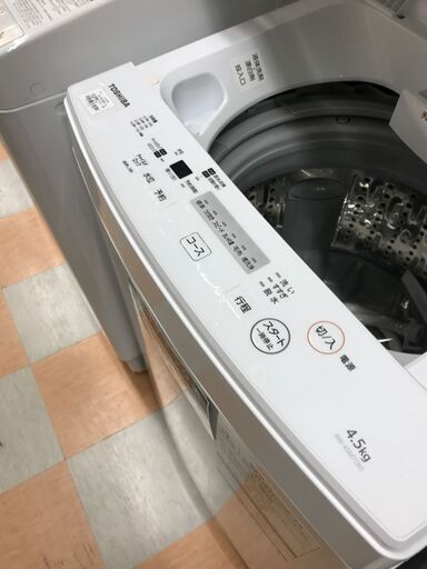 ★洗濯機 トウシバ AW-45M7 2019年製 ※動作チェック済/当店6ヶ月保証