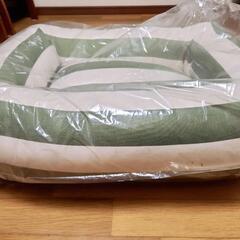 【新品】ペットベッド　ストライプ柄の画像