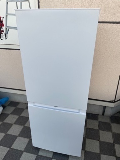 【美品】Haier ハイアール 2023年製 140L 2ドア ノンフロン冷凍冷蔵庫 ホワイト JR-NF140N 取説付き 動作品