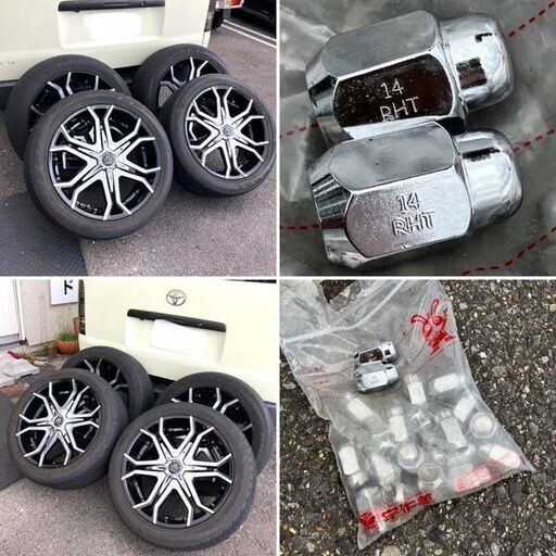 【引取限定中古品】CRIMSON クリムソン マーテル ブルホーン 22×10J タイヤホイールセット 285/45R22 ヨコハマ パラダ SPEC-X 5穴 ※ナット付