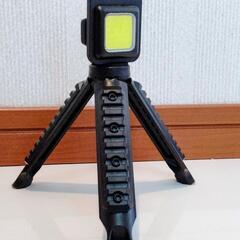 ③【新品未使用品】高輝度　COB LEDライト 3脚付き 