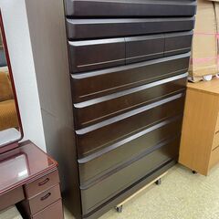 水澤家具 8段タンス 幅105cm奥行44.5cm高さ138.6cm 説明欄必読の画像