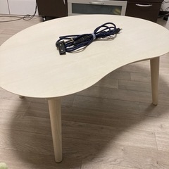 ニトリ 豆型リビングコタツ ホワイトウォッシュ