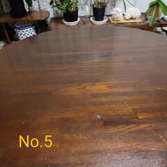 円形座卓・直径120cm　集成材１枚板の画像