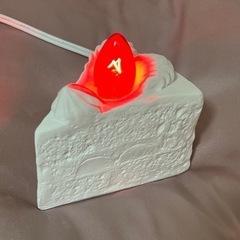 石膏ショートケーキ型ランプの画像