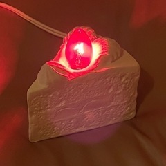 石膏ショートケーキ型ランプの画像