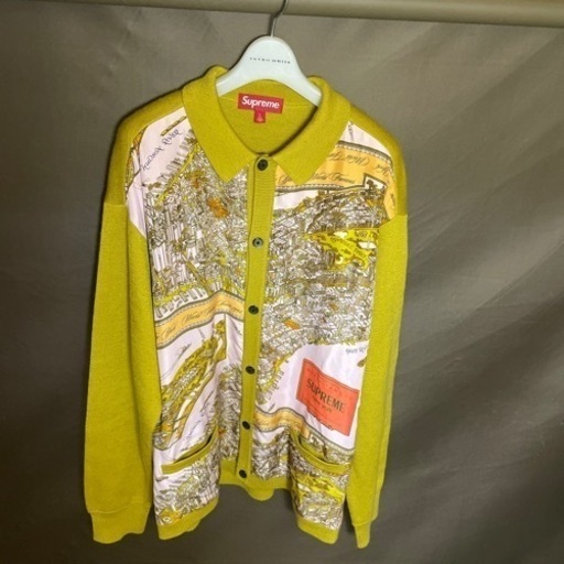 supreme シルクマップカーディガン　新品