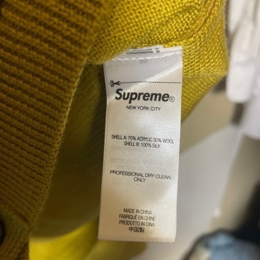 supreme シルクマップカーディガン　新品