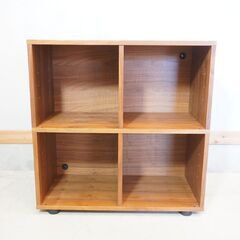 人気の無印良品(MUJI)のウォールナット材 スタッキングキャビネット