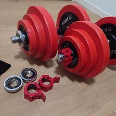 IROTEC（アイロテック） ラバー ダンベル 40KGセット（片手20kg×2個