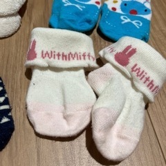 中古　ミトン1、靴下6足セットの画像