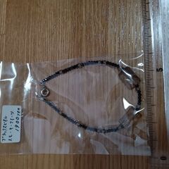 天然石　ブラックスピネル　スモーキークォーツ　ブレスレットの画像