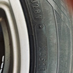 155/65R14 75Qスタッドレスタイヤ&アルミホイールの画像