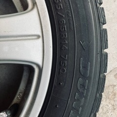 155/65R14 75Qスタッドレスタイヤ&アルミホイールの画像