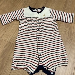 中古　ロンパースボーダー　50〜60センチ