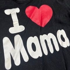 中古　ロンパース　アイラブママ　50〜60センチの画像