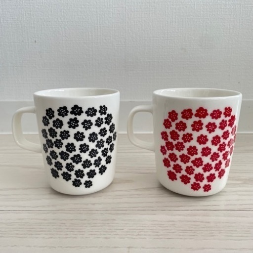 マリメッコ　プケッティ　マグカップ　2個セット