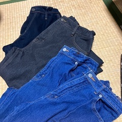 ビックジョンデニム2本、エドウィンx1.裏フリース1