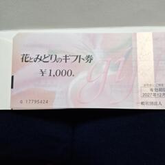 花とみどりのギフト券