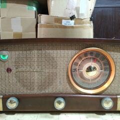 Bluetooth付 マジックアイ付マツダ614A② レトロ真空管ラジオ