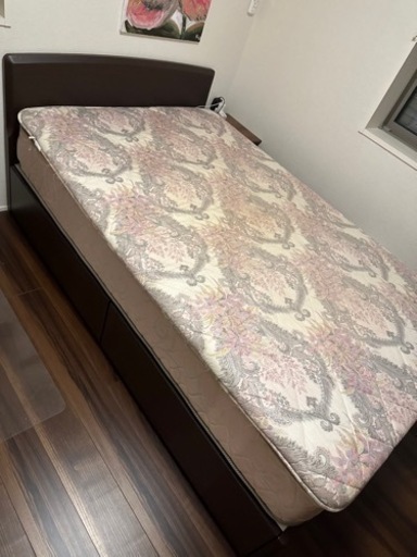 Sealy シーリー セミダブルベッド 3点セット 美品