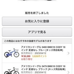 【購入者決まりました】キッズバイク　自転車　幼児自転車　子供用自転車　赤の画像