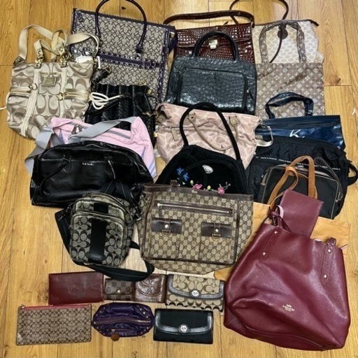 ブランドバッグ財布25点セットまとめ売り ルイヴィトン/ グッチ/ポールスミス/コーチ等
